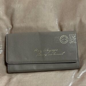 Gray Clutch with Embossed Design